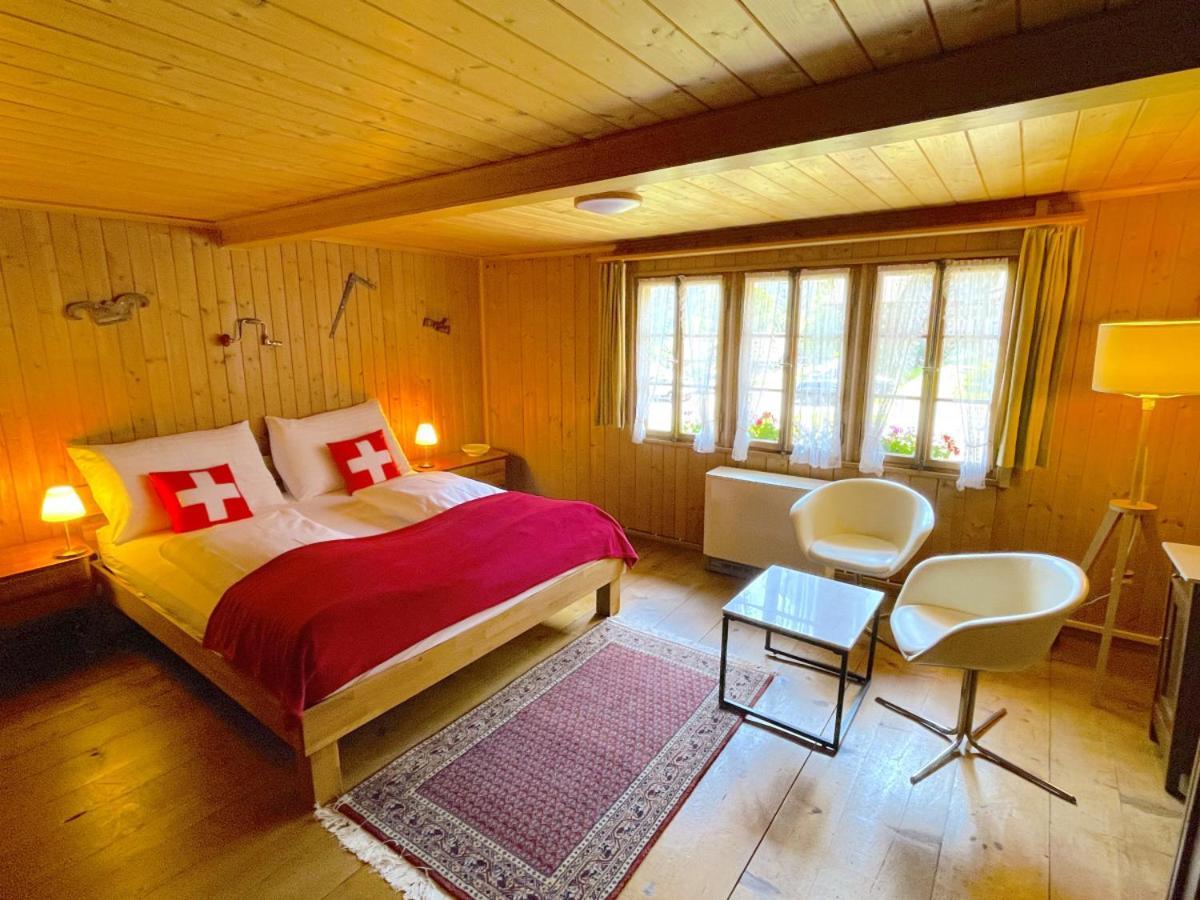 Swisshut Stunning Views Alps Lake - Chalet Erli Därligen 외부 사진